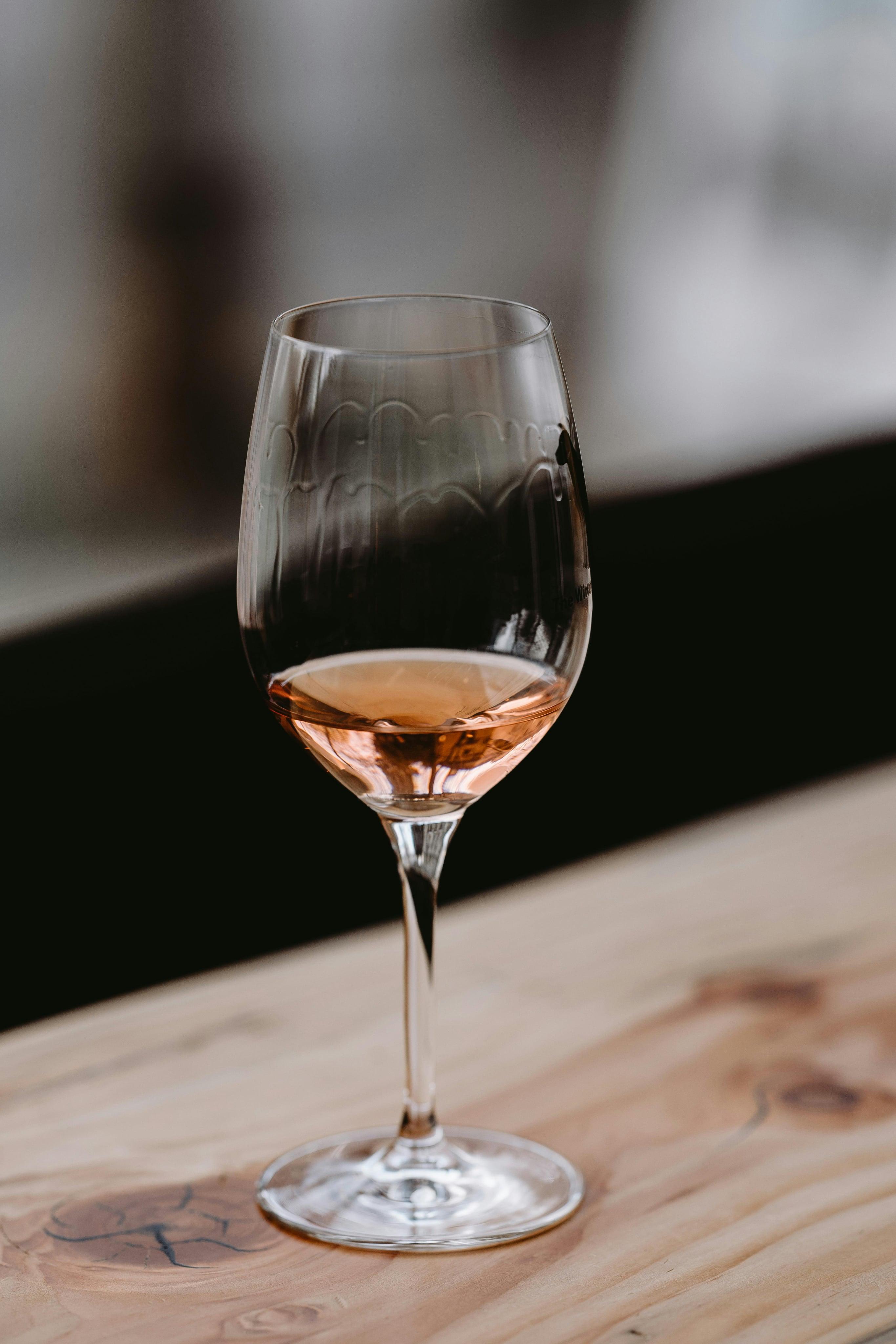 Roséwein Glas